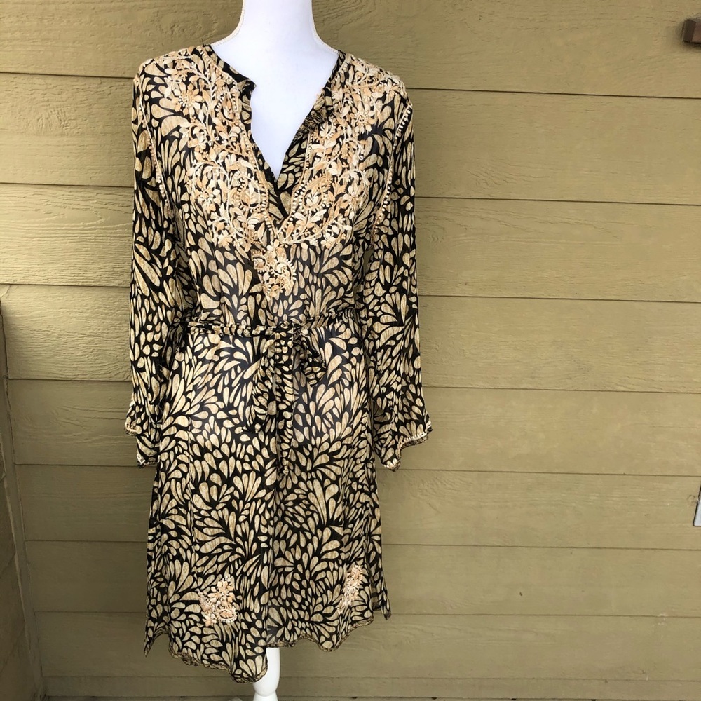 Alka Vora Embroidered Cover Up Size S/M